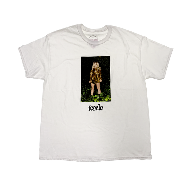 GLAD HE'S GONE WHITE T-SHIRT