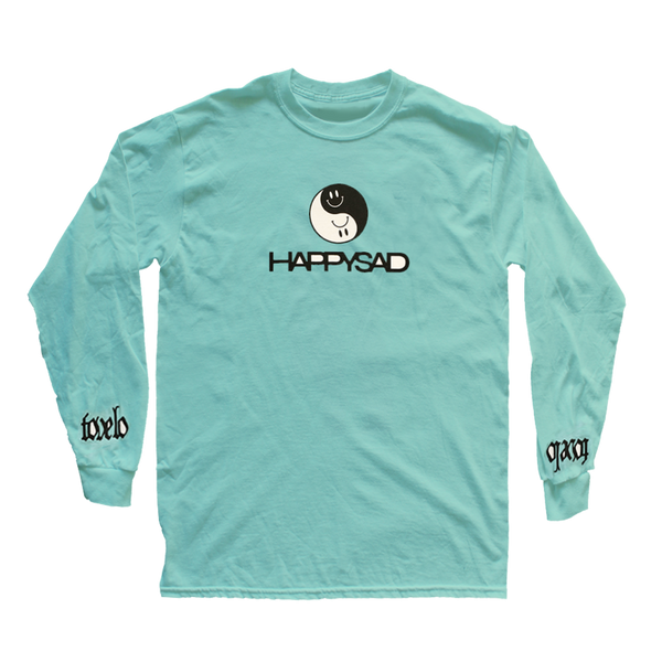 HAPPY SAD L/S GREEN T-SHIRT